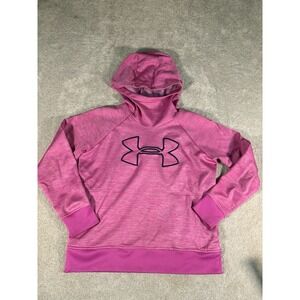 Women's Under Armour Hoodie Pink Medium Fleece ColdGear‎